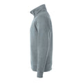 Grau - Lifestyle - Clique - "Classic" Sweatshirt mit halbem Reißverschluss für Herren-Damen Unisex