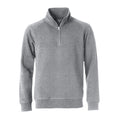 Grau - Front - Clique - "Classic" Sweatshirt mit halbem Reißverschluss für Herren-Damen Unisex