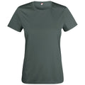 Pistolenfarbe - Front - Clique - "Basic Active" T-Shirt für Damen