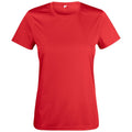 Rot - Front - Clique - "Basic Active" T-Shirt für Damen