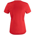 Rot - Back - Clique - "Basic Active" T-Shirt für Damen