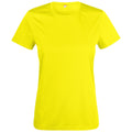 Auffälliges Gelb - Front - Clique - "Basic Active" T-Shirt für Damen