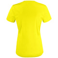 Auffälliges Gelb - Back - Clique - "Basic Active" T-Shirt für Damen