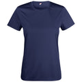 Dunkel-Marineblau - Front - Clique - "Basic Active" T-Shirt für Damen