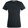 Schwarz - Front - Clique - "Basic Active" T-Shirt für Damen