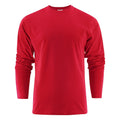Rot - Front - Printer - "Heavy" T-Shirt für Herren Langärmlig