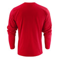 Rot - Back - Printer - "Heavy" T-Shirt für Herren Langärmlig