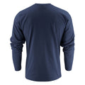 Marineblau - Back - Printer - "Heavy" T-Shirt für Herren Langärmlig