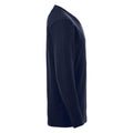Dunkel-Marineblau - Side - Clique - "Aston" Sweatshirt V-Ausschnitt für Herren