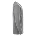 Grau meliert - Side - Clique - "Aston" Sweatshirt V-Ausschnitt für Herren