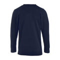 Dunkel-Marineblau - Back - Clique - "Aston" Sweatshirt V-Ausschnitt für Herren
