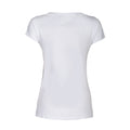 Weiß - Back - James Harvest - "Whailford" T-Shirt V-Ausschnitt für Damen