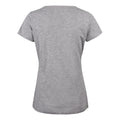 Grau meliert - Back - James Harvest - "Whailford" T-Shirt V-Ausschnitt für Damen