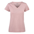 Rosa-Grau - Front - James Harvest - "Whailford" T-Shirt V-Ausschnitt für Damen