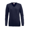 Dunkel-Marineblau - Front - Clique - "Aston" Sweatshirt V-Ausschnitt für Damen