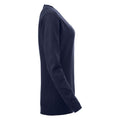 Dunkel-Marineblau - Side - Clique - "Aston" Sweatshirt V-Ausschnitt für Damen