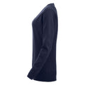 Dunkel-Marineblau - Lifestyle - Clique - "Aston" Sweatshirt V-Ausschnitt für Damen