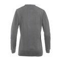 Grau meliert - Back - Clique - "Aston" Sweatshirt V-Ausschnitt für Damen