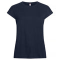 Dunkel-Marineblau - Front - Clique - "Fashion" T-Shirt für Damen