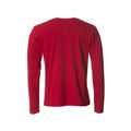 Rot - Back - Clique - "Basic" T-Shirt für Herren Langärmlig