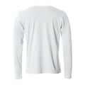 Weiß - Back - Clique - "Basic" T-Shirt für Herren Langärmlig