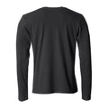 Schwarz - Back - Clique - "Basic" T-Shirt für Herren Langärmlig