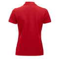 Rot - Back - Clique - "Manhattan" Poloshirt für Damen