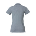 Grau - Back - Clique - "Heavy Premium" Poloshirt für Damen
