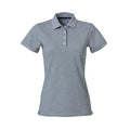 Grau - Front - Clique - "Heavy Premium" Poloshirt für Damen