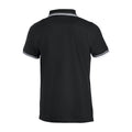 Schwarz-Weiß - Back - Clique - "Amarillo" Poloshirt für Herren-Damen Unisex