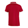 Rot - Back - Clique - "Amarillo" Poloshirt für Herren-Damen Unisex