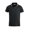 Schwarz-Weiß - Front - Clique - "Amarillo" Poloshirt für Herren-Damen Unisex