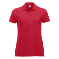 Rot - Front - Clique - "Classic Marion" Poloshirt für Damen kurzärmlig