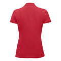 Rot - Back - Clique - "Classic Marion" Poloshirt für Damen kurzärmlig