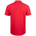 Rot - Back - Clique - "Basic Active" Poloshirt für Herren-Damen Unisex