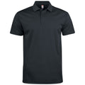 Schwarz - Front - Clique - "Basic Active" Poloshirt für Herren-Damen Unisex
