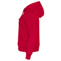 Rot - Side - Cottover - Kapuzenpullover für Damen