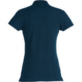 Dunkel-Marineblau - Back - Clique - Poloshirt für Damen