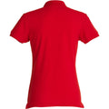 Rot - Back - Clique - Poloshirt für Damen