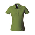 Armee-Grün - Front - Clique - Poloshirt für Damen