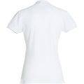Weiß - Back - Clique - Poloshirt für Damen