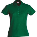 Flaschengrün - Front - Clique - Poloshirt für Damen