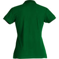 Flaschengrün - Back - Clique - Poloshirt für Damen