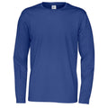 Königsblau - Front - Cottover - T-Shirt für Herren Langärmlig