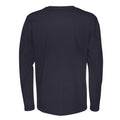 Marineblau - Back - Cottover - T-Shirt für Herren Langärmlig