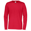 Rot - Front - Cottover - T-Shirt für Herren Langärmlig