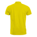 Auffälliges Gelb - Back - Clique - "Manhattan" Poloshirt für Herren