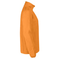 Orange - Side - Printer RED - "Frontflip" Sweatshirt mit halbem Reißverschluss für Herren