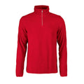 Rot - Front - Printer RED - "Frontflip" Sweatshirt mit halbem Reißverschluss für Herren