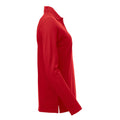 Rot - Side - Clique - "Classic Marion" Poloshirt für Damen Langärmlig